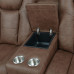 Luna Microfiber Power Reclining Loveseat Brown Luna Microfiber Power Reclining Loveseat Brown